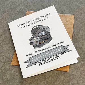 Carte de félicitations pour le nouveau papa, carte de nouveau père drôle, carte de félicitations pour le nouveau parent, carte de félicitations de nouveau bébé, carte de premier bébé