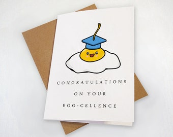 Excellent Graduation Card, Cute Congratuation Card For A Top Notch Student, Grad Card For Niece or Nephew