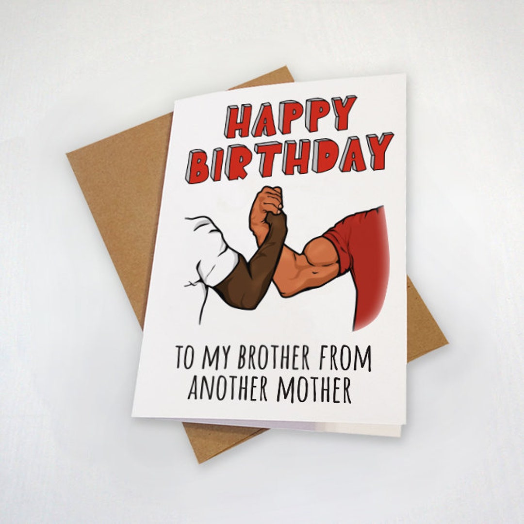 Best Buds Birthday Card to My Brother From Another Mother - Etsy ...
