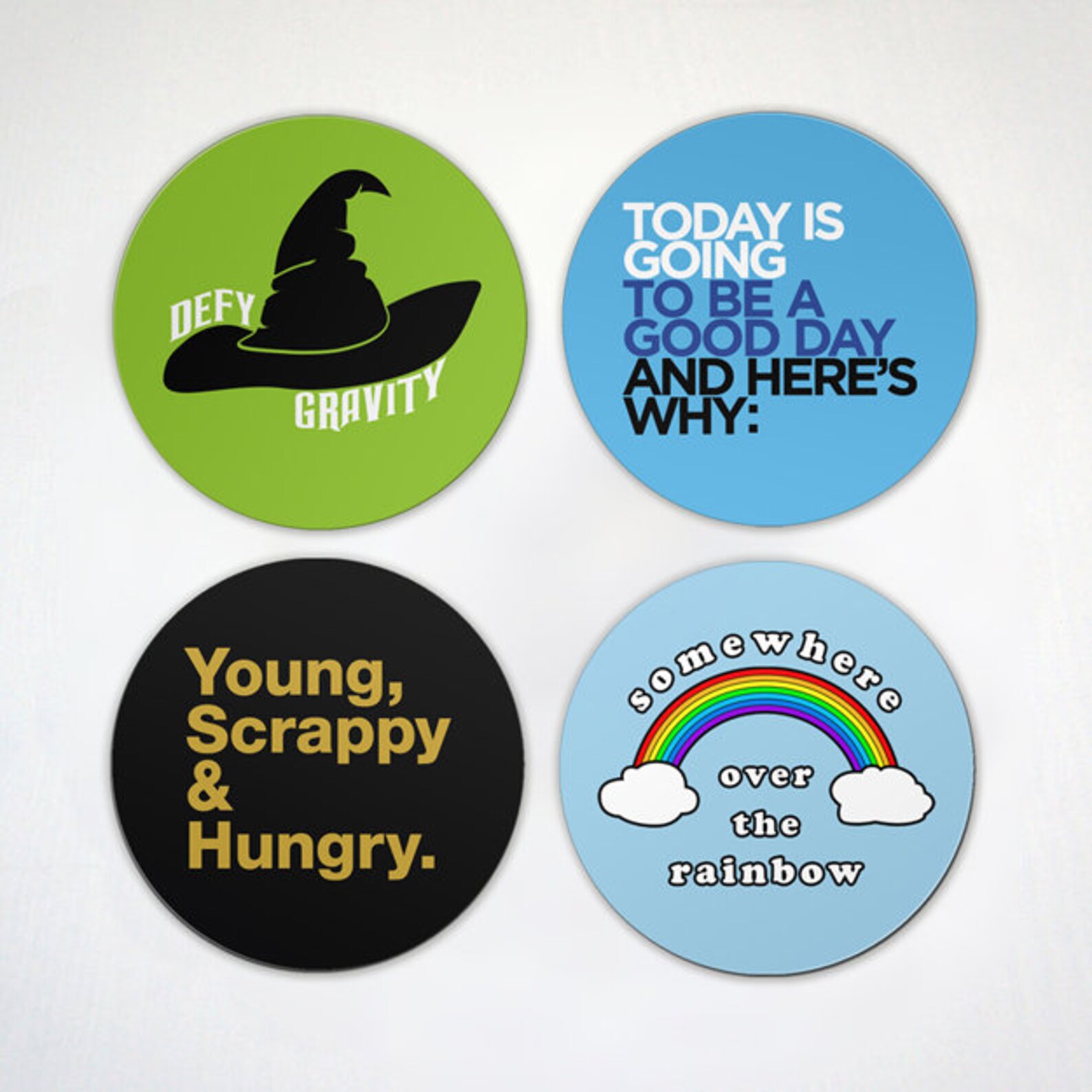 Musical Themed 4 Pack Motivating Defy Gravity Over Etsy