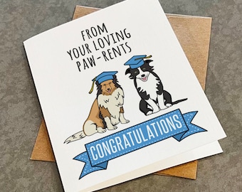 Funny Graduation Card from Parents - Cute Grad Card For Daughter or Son