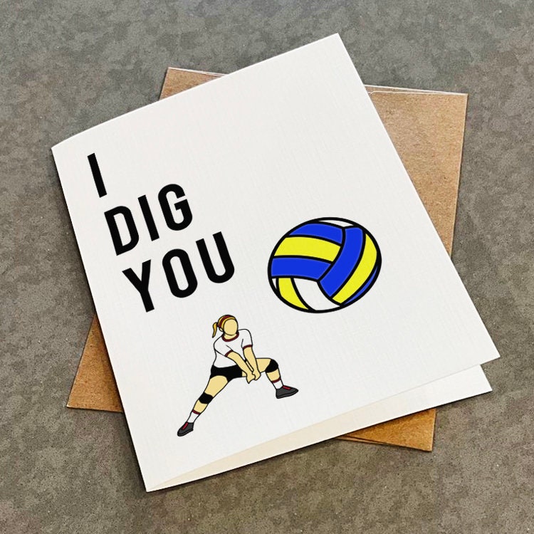 Ligma Balls Funny Pun Volleyball Fan Quote Gift Greeting Card by Jeff  Creation