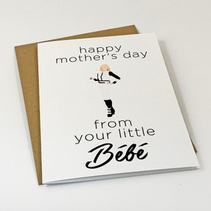Moira Rose Mother's Day Card - From Your Little Bebe - Greeting Card For Mom image 2