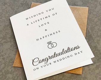 Wedding Day Card: Congratulations Newlyweds