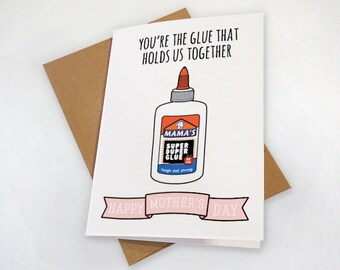 Glue That Holds Us Together Card - Etsy