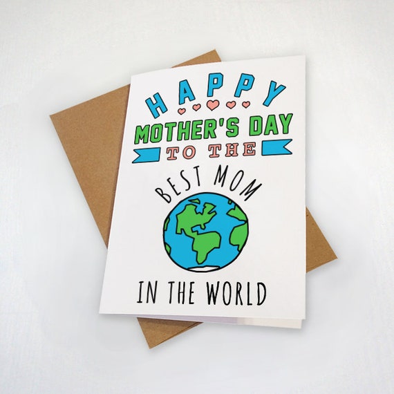 Best Mom in the World Card Best Mom in the World Card