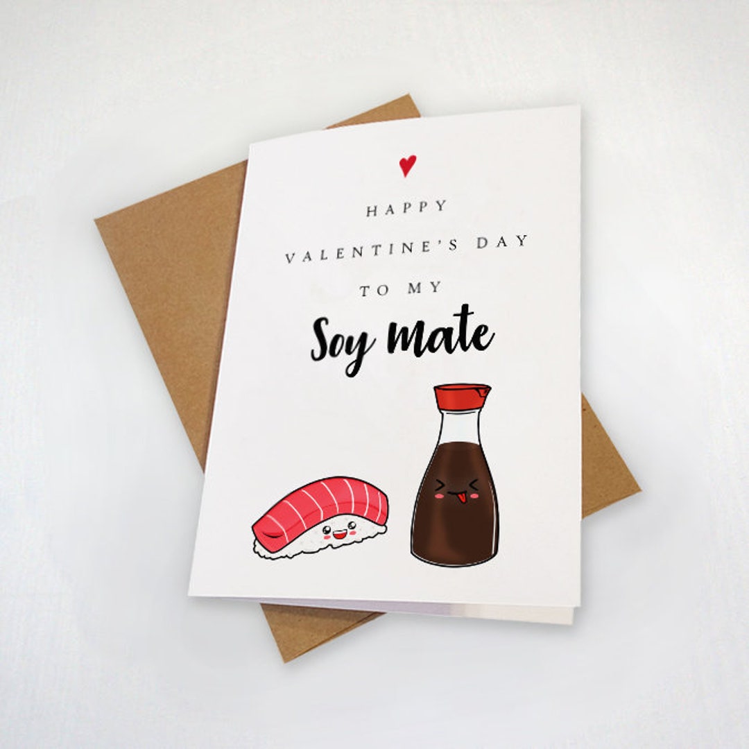 Sushi Card Cute Valentines Card for Husband to My Soy Mate - Etsy Sweden Sushi Card Cute Valentines Card for Husband to My Soy Mate - Etsy Sweden
