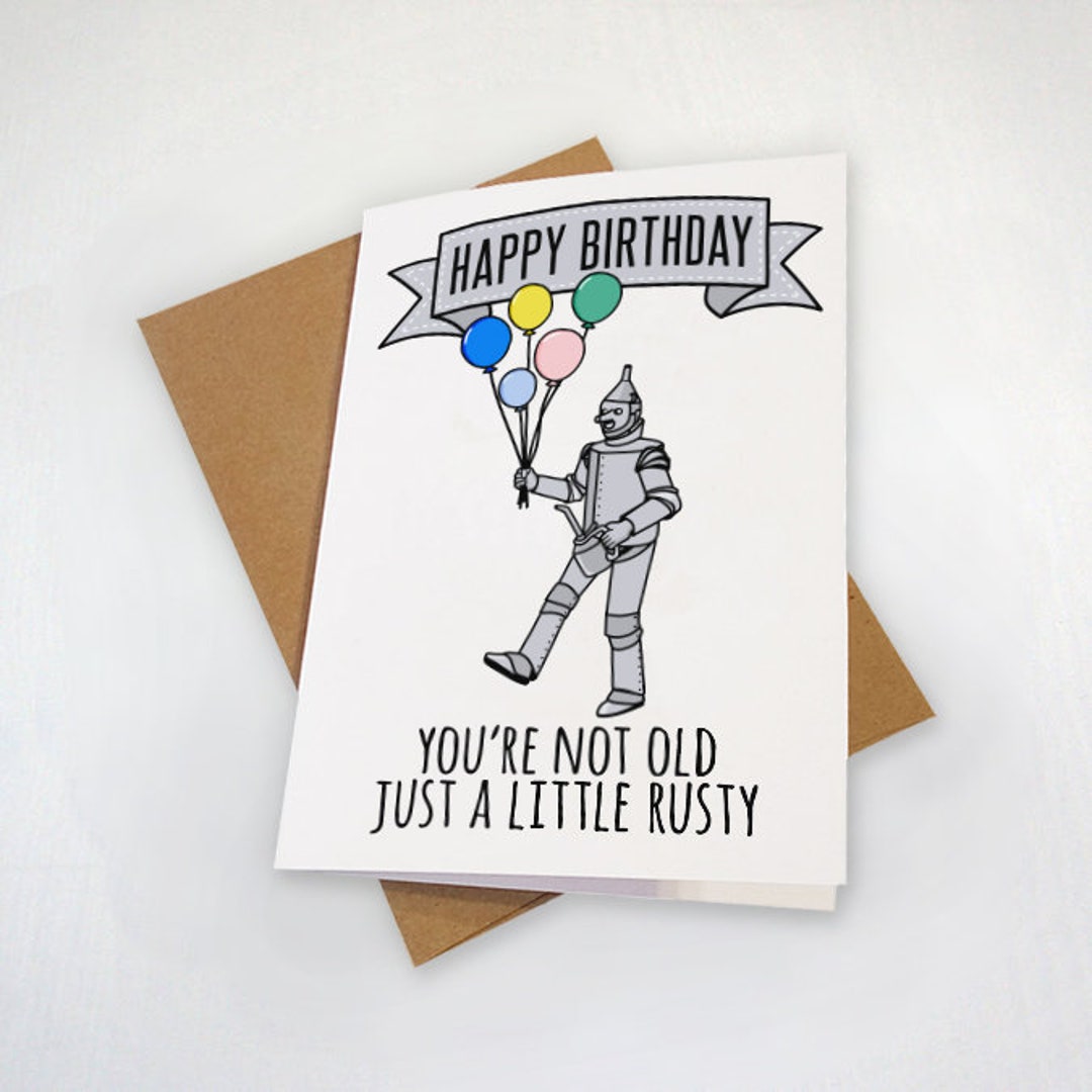Just A Little Rusty Punny Birthday Card for Husband picture