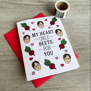 My Heart Only Betteraves For You - Jolie carte de jour d'anniversaire - Carte de voeux d'émission de télévision classique