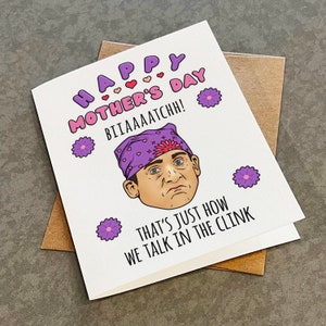 Witty Mother's Day Card From The Clink - Funny Mother's Day Card For Best Friend or Wife - Classic TV Show Greeting Card