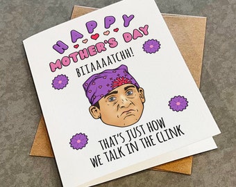 Witty Mother's Day Card From The Clink - Funny Mother's Day Card For Best Friend or Wife - Classic TV Show Greeting Card