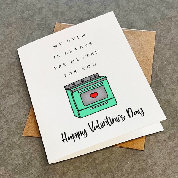 Funny Valentine's Day Card From Baking Hobbyist - Suggestive V-Day Gift For Him - Valentine Present For Boyfriend