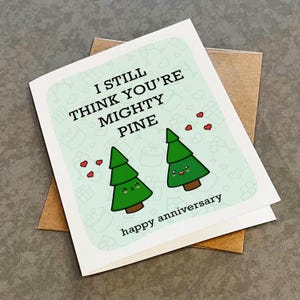 Carte d'anniversaire pin puissant, carte d'anniversaire pleine d'esprit et mignonne pour femme, jeu de mots hilarant carte de voeux pour petite amie, cadeau d'anniversaire pour elle