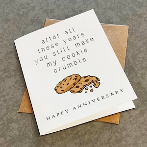 Jolie carte d'anniversaire pour boulanger, carte-cadeau d'anniversaire de biscuits aux pépites de chocolat sucré pour mari, beau cadeau d'anniversaire pour femme