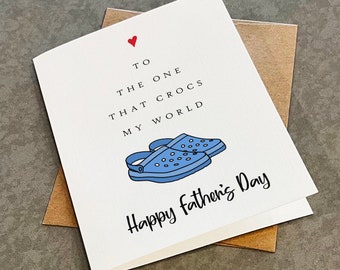 To The One That Rocks My World - Funny Dad Joke Pun Greeting Card For Father's Day - Sweet Father's Day Card For Husband