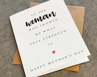 True Strength Mother's Day Card, A2 Size