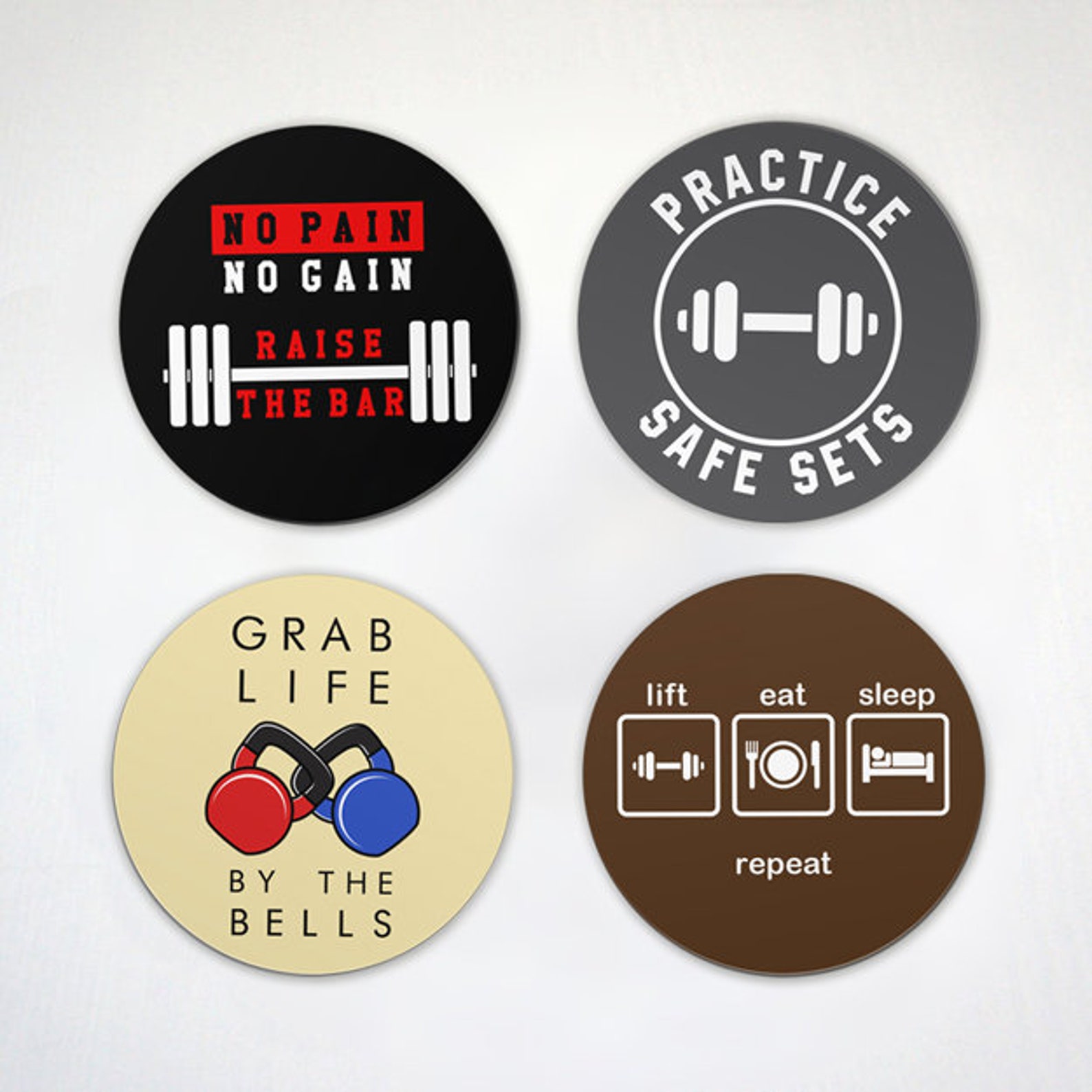 Weight Lifting Magnet Set Gym Fitness Gift for Workouts - Etsy UK