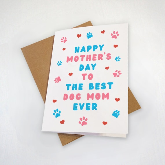 Dog Mothers Day Card Mother's Day Card From the Dog, Dog Mom Card, Mother's  Day Gift for Sister 