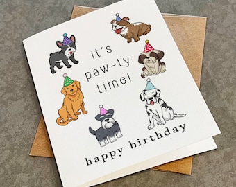 Dog Birthday Card: Funny Pun Greeting for Dog Lovers