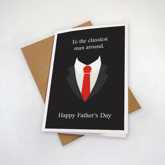Tarjeta del Día del Padre con clase para papás bien vestidos - Etsy España Tarjeta del Día del Padre con clase para papás bien vestidos - Etsy España
