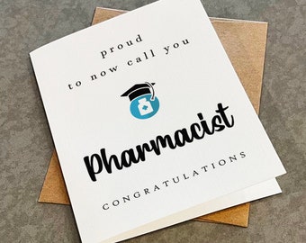 Pharmacist Graduation Card: Congratulations Pharmacy School Graduate