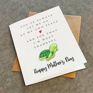 Aller à mon rythme - Jolie carte de voeux pour la fête des Mères - Adorable cadeau de fête des Mères pour maman - Carte A2 blanche mate