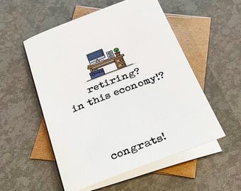 Funny Retirement Card: Sarcastic Coworker Leaving Card