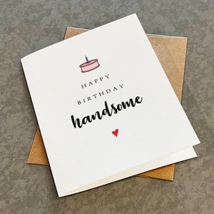 Carte d'anniversaire beau mari pour lui - carte pour petit ami, carte pour mari, carte pour un proche