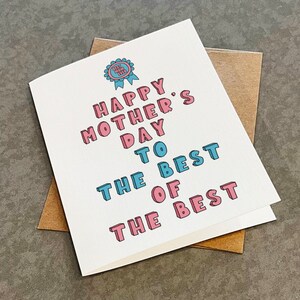Simplement la meilleure carte de fête des mères, cadeau pour maman - cadeau de fête des mères pour elle, le meilleur du meilleur