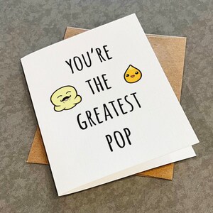 The Greatest Pop - Carte de fête des pères amusante - Pop-corn et grains