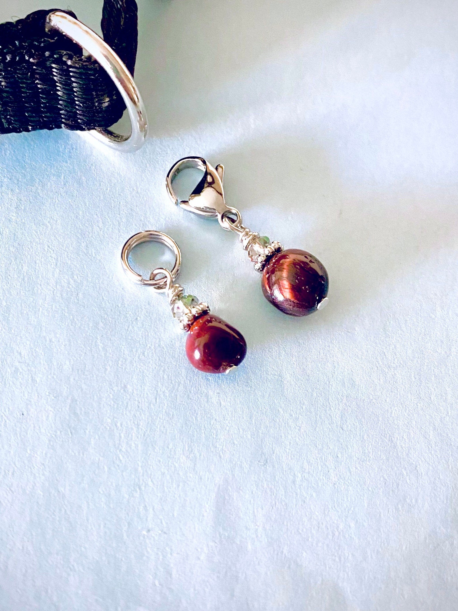 Rote Tiger Auge Hund Halsband Charme Edelstein Hund Charme Etsy