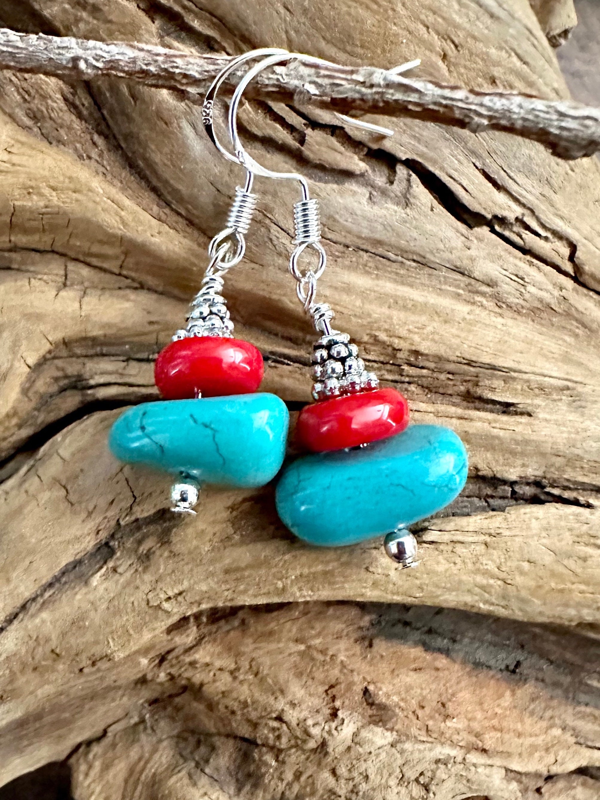 Etsy turquoise earrings deals