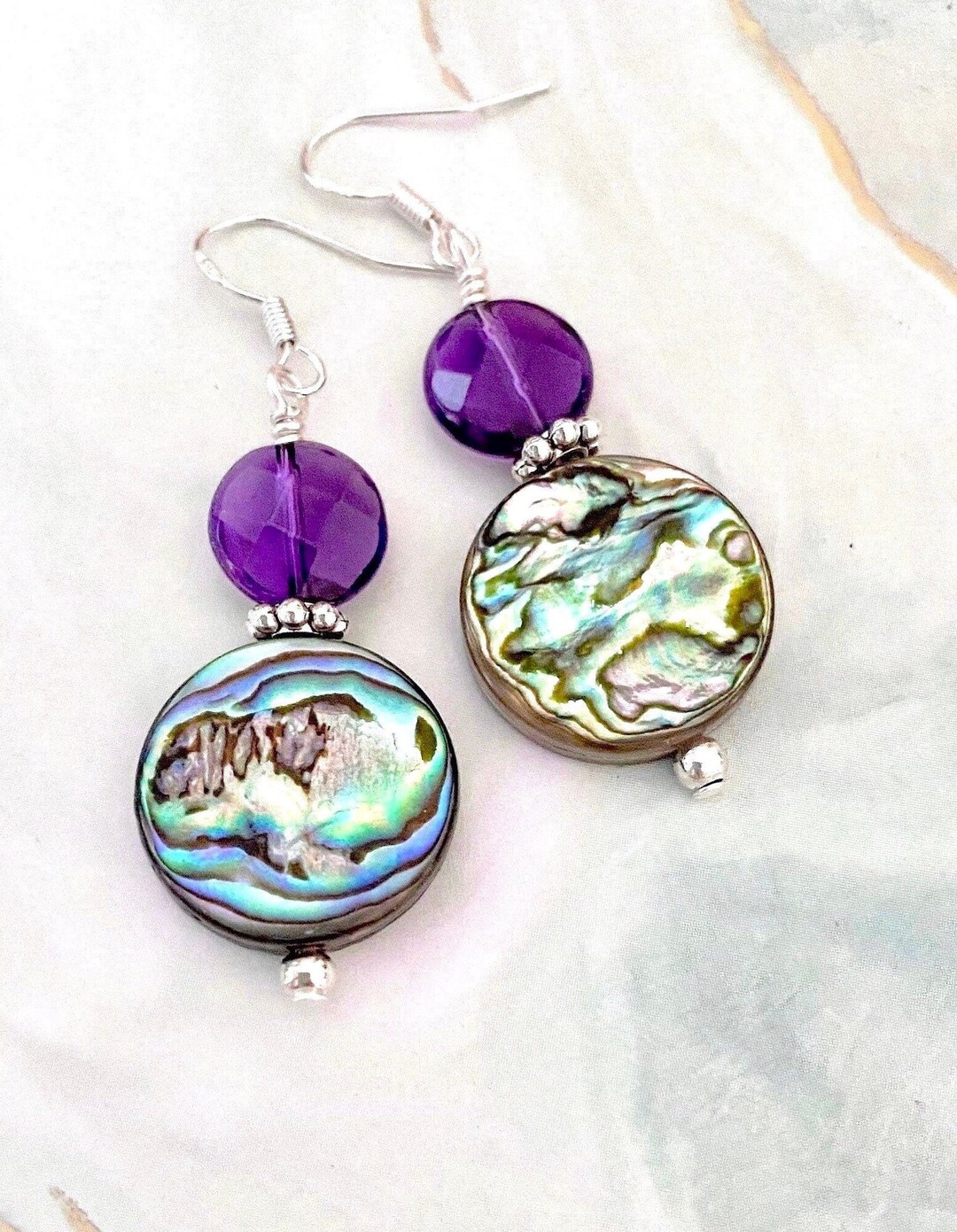 Earrings Statement Abalone Large - Gemajesty main image 0