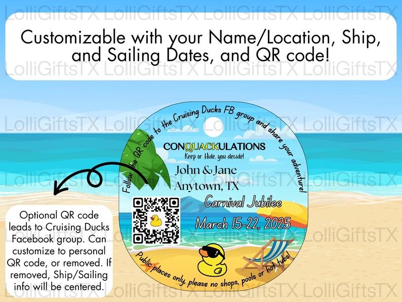 Cruise Duck Tags | Round Tag Shape | Rubber Duck Tags - Etsy