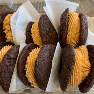 Peanut butter buttercream Whoopie Pies