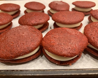 Red Velvet Whoopie Pies