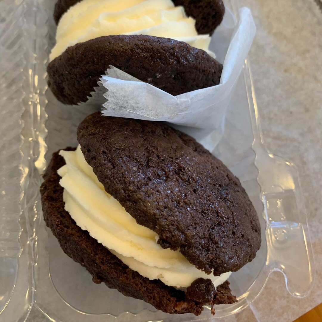 Amazing Made From Scratch Whoopie Pies Chocolate Cake Filled With Real