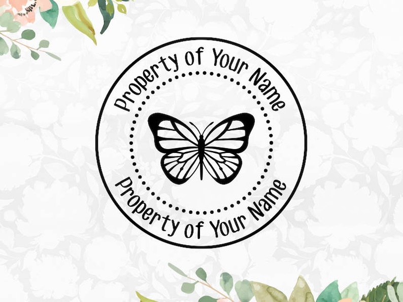 Personalized Property of Stamp Self Inking Stamp Etsy