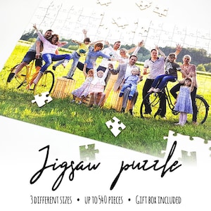 Custom Photo Puzzle, Personalized Jigsaw Puzzle, Puzzle from Your Picture, Custom Gift, Unique Personalized Puzzle, Make Your Own Puzzle