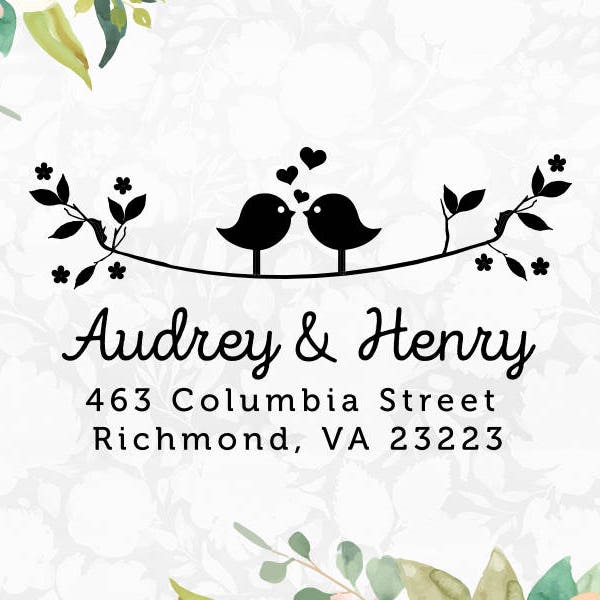 Love Bird Stamp Etsy