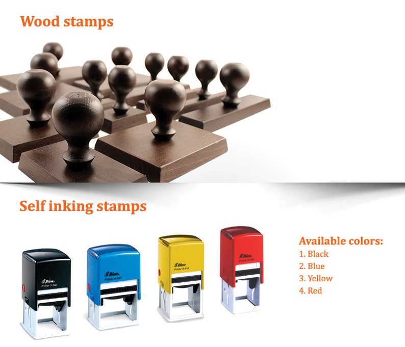 Personalized Monogram Stamp Self Inking Address Stamp Wood Address Stamp Custom Monogram Address Stamp Return Address Stamp