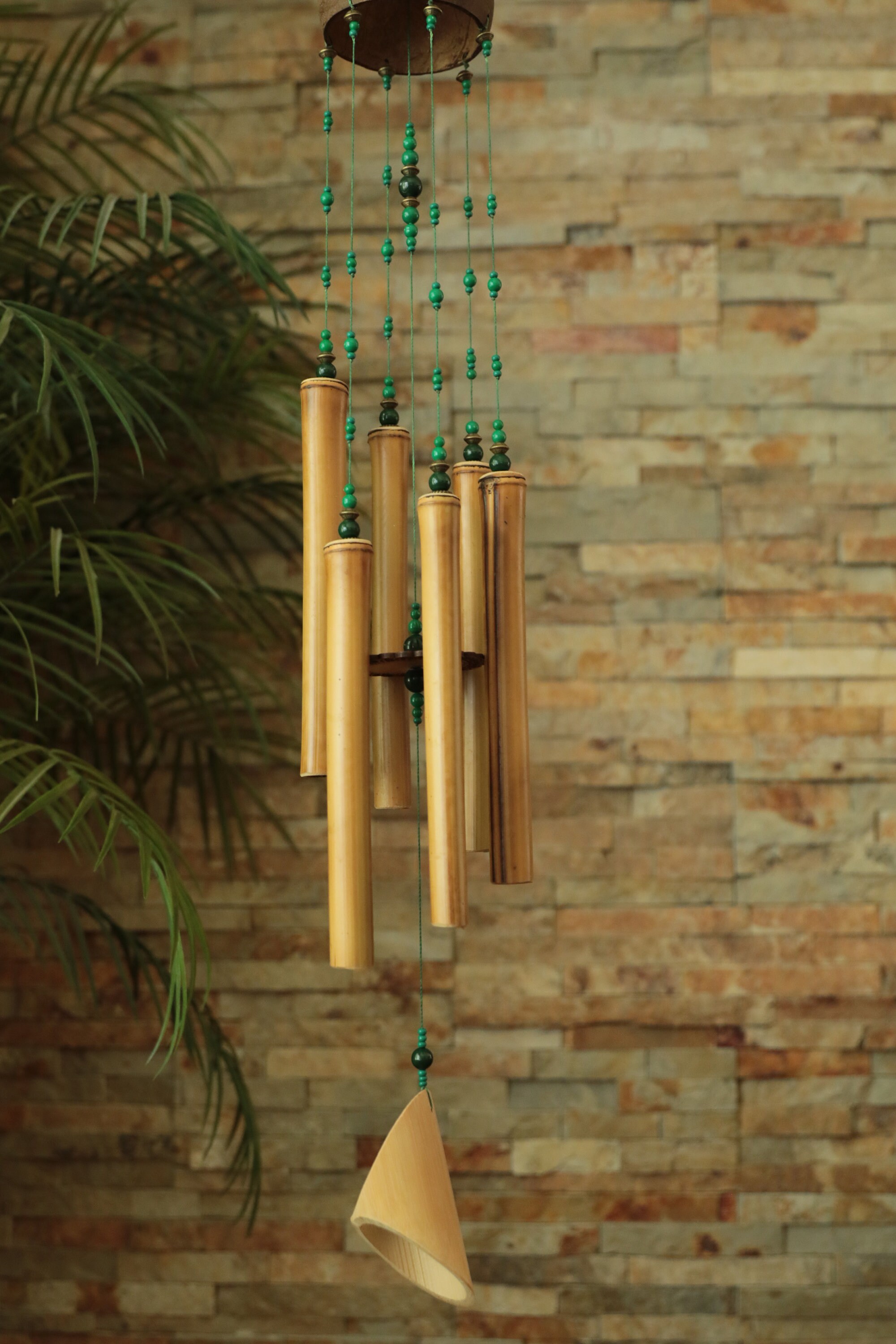 Bamboo Wind Chimes Boho Wind Chimes Garden Decoration Tiki - Etsy