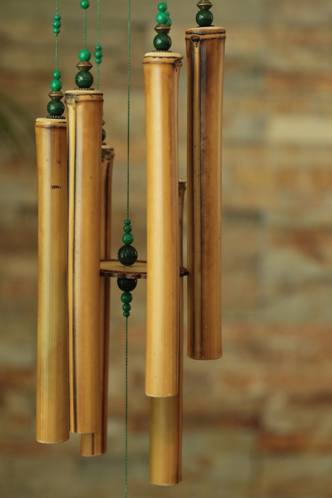 Bamboo Wind Chimes Boho Wind Chimes Garden Decoration Tiki Etsy