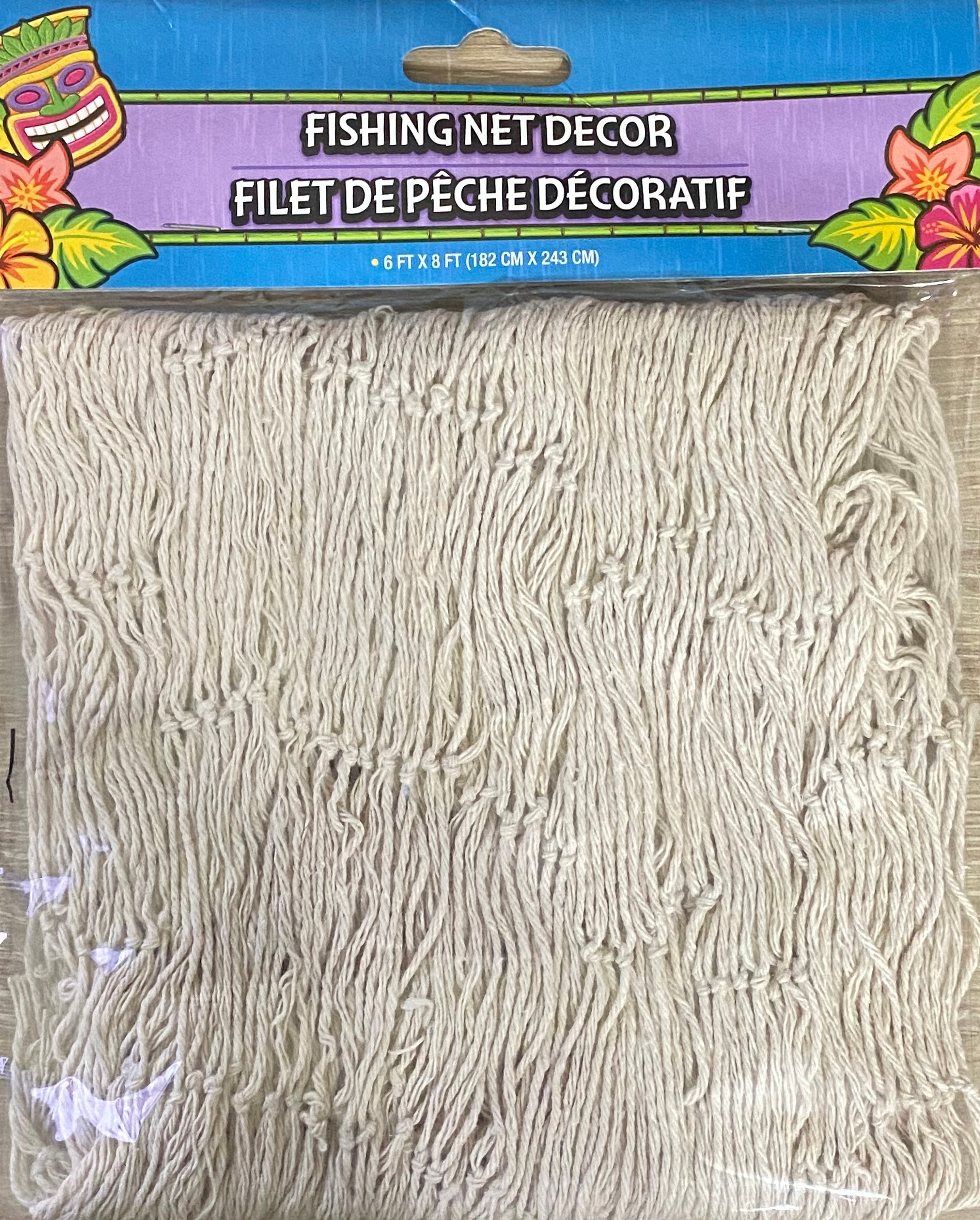 dollar tree fish net decor Fun Express Natural Party Accessory (1, 1 LB), 1 Count : Toys & Games DIY Beach Net Home Decor