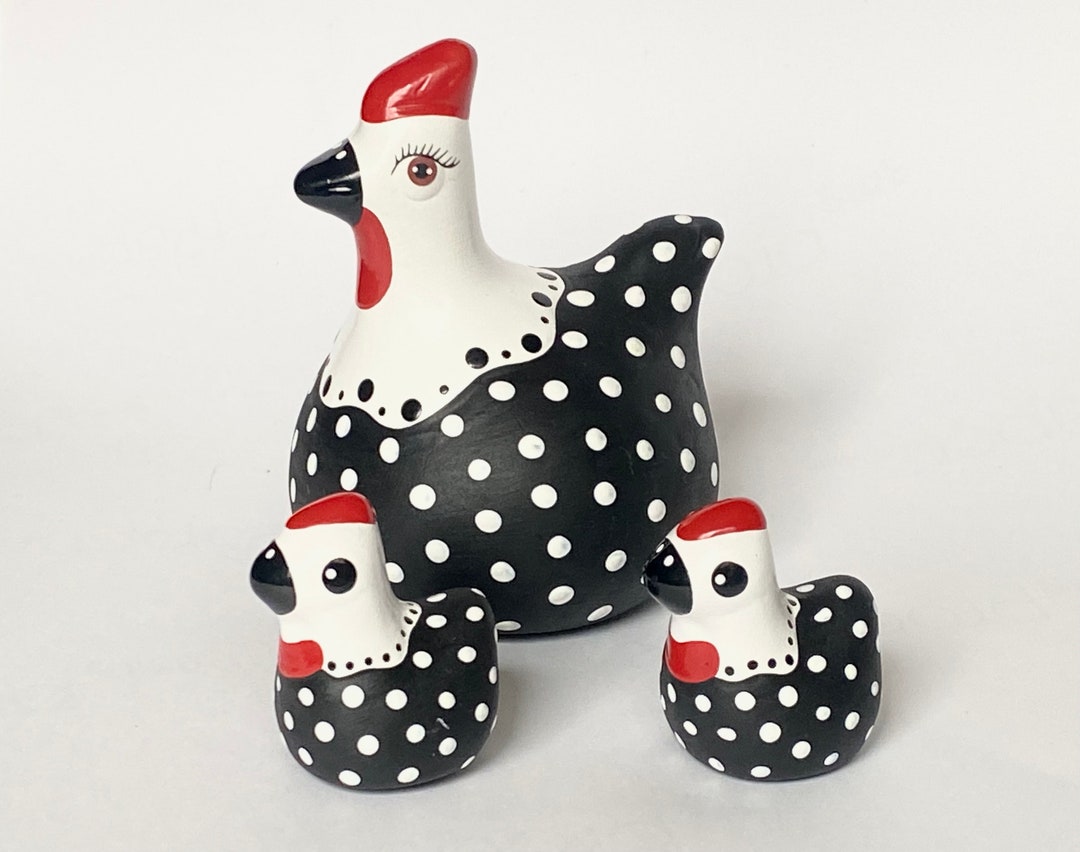 Ceramic Country French Hen, Small, White main image 1