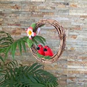 Tropical Bird, Garden Decor, Tropical Decor, Tiki Bar Decor, Tiki Room Decor, Bird Decor, Hand Carved Bird, Jungle Decor, Bird Art