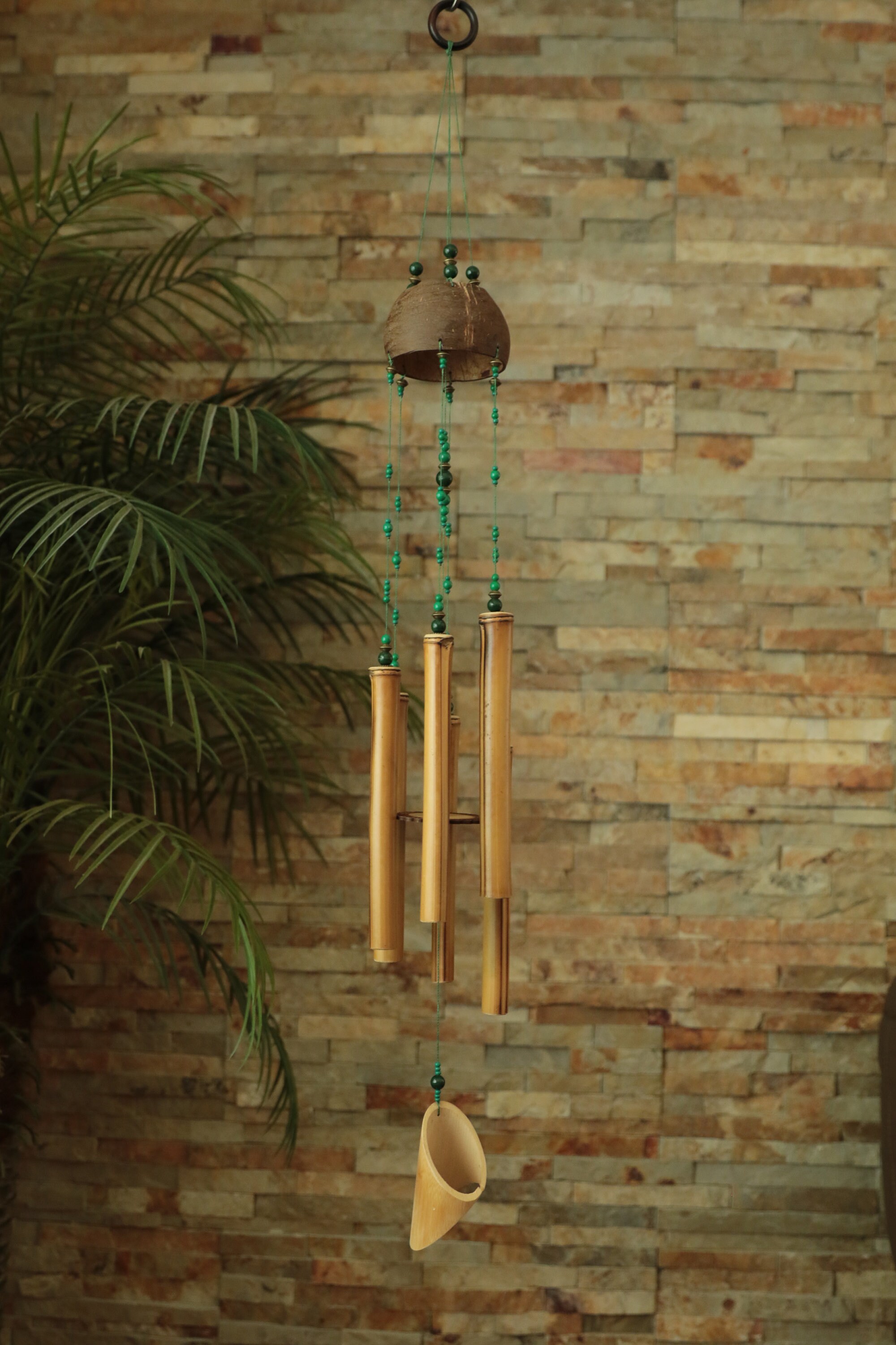 Bamboo Wind Chimes Boho Wind Chimes Garden Decoration Tiki Etsy