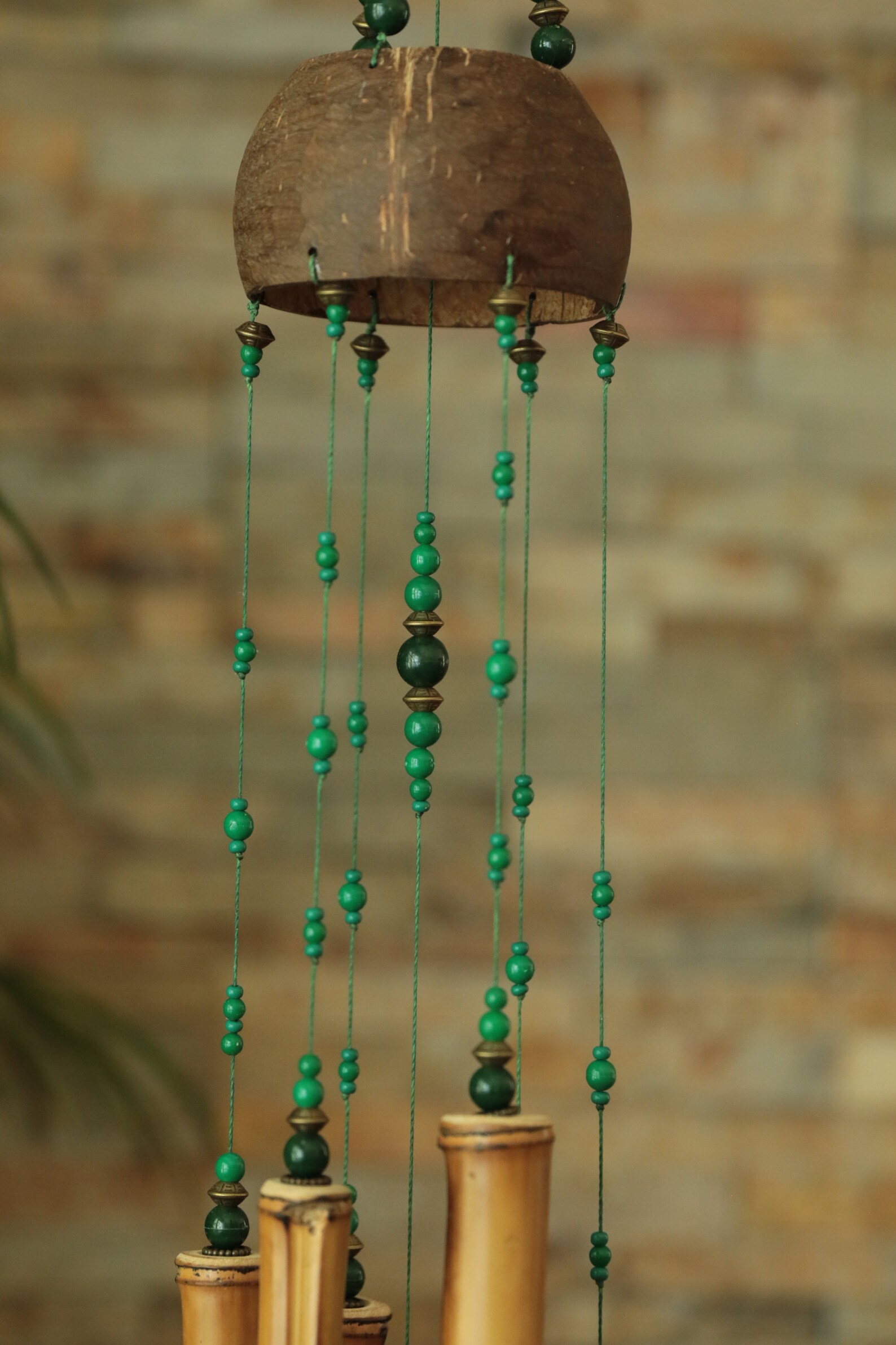 Bamboo Wind Chimes Boho Wind Chimes Garden Decoration Tiki Etsy