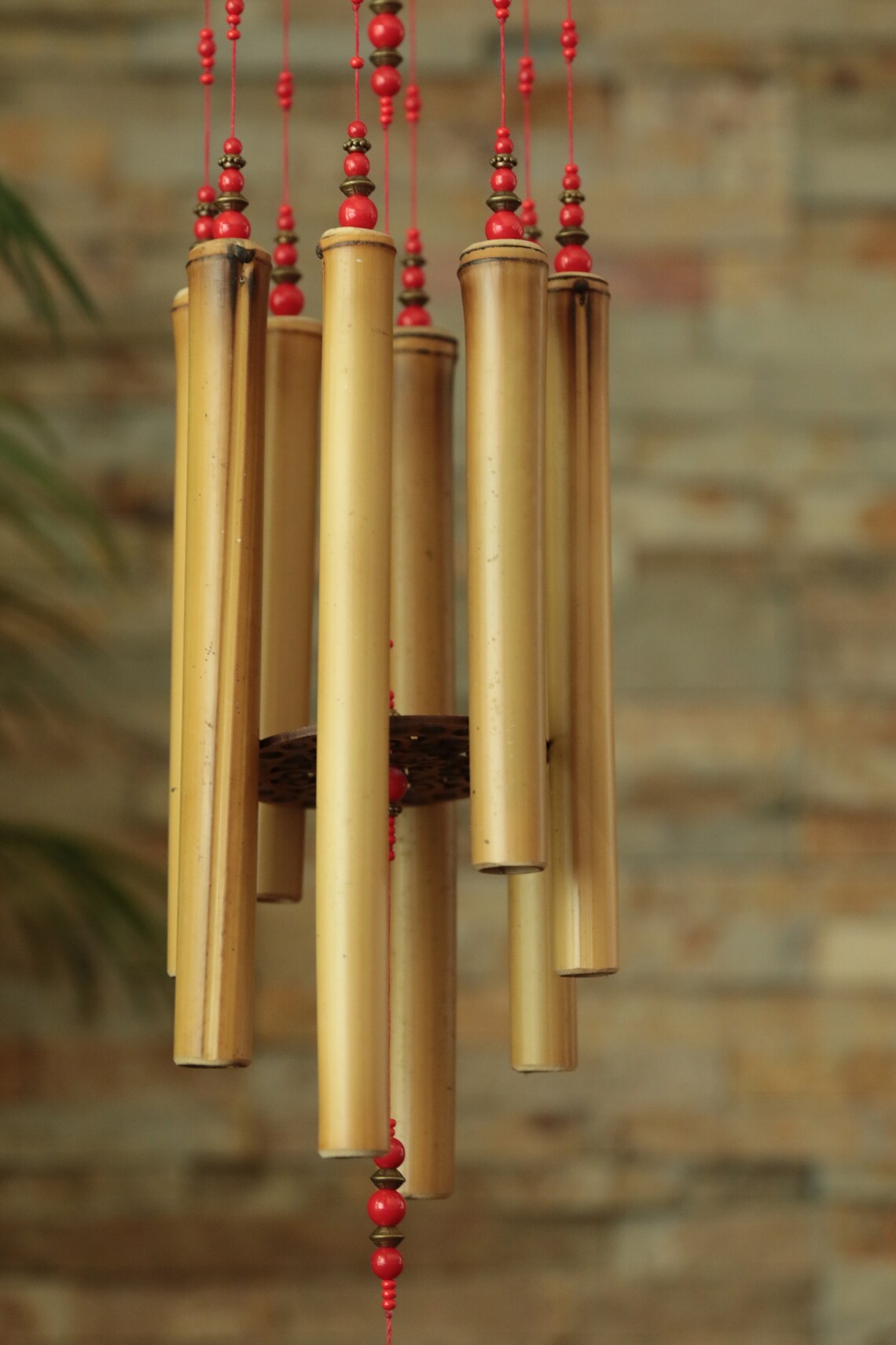 Bamboo Wind Chimes Boho Wind Chimes Garden Decoration Tiki Etsy