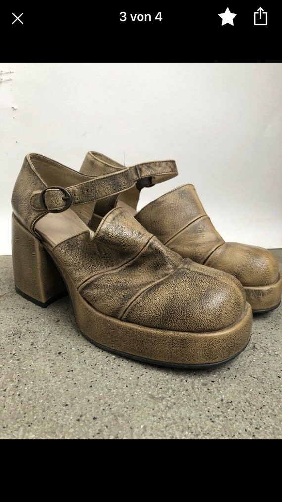 Plateau Buffalo boots clogs Pumps slingback 90s 70